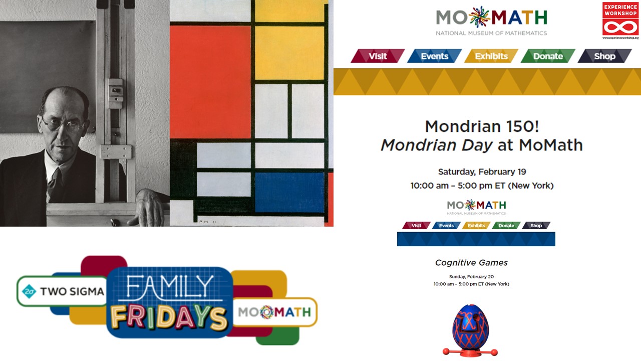 Mondrian Year at MoMath New York with Experience Workshop